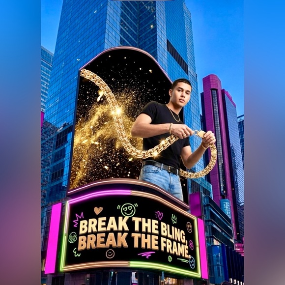 BISMARK Yellow Gold plated 14k Chain Necklaces 24” With crystal cross - Picture 3 of 17